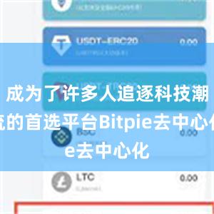 成为了许多人追逐科技潮流的首选平台Bitpie去中心化